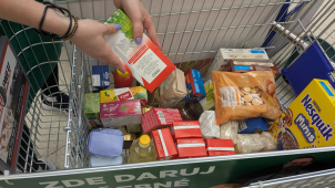 V potravinové sbírce zazářil Olomoucký kraj