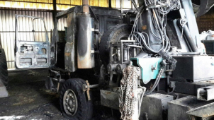 V Jedlí shořel kamion, škoda je za milion