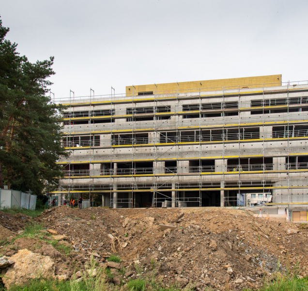 Stavba  pavilonu Hemato-onkologické kliniky finišuje!