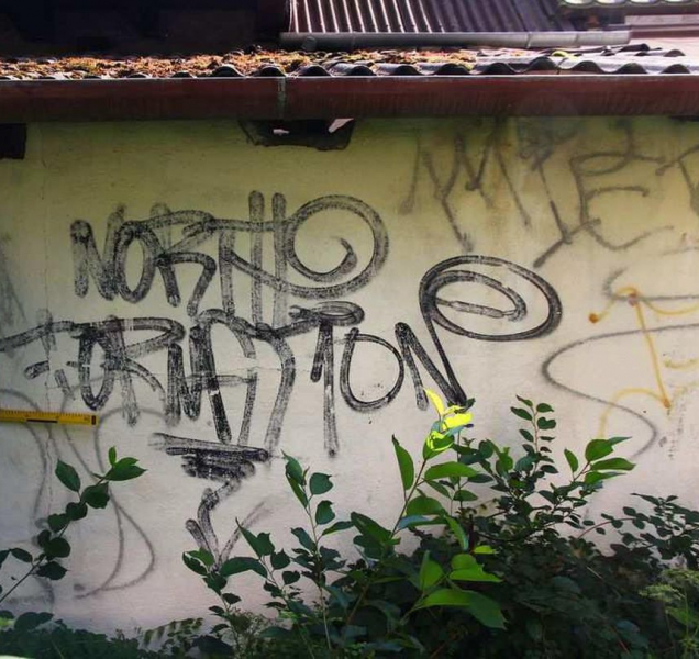 Neznámý sprejer předvedl své umění na domě v Zábřehu