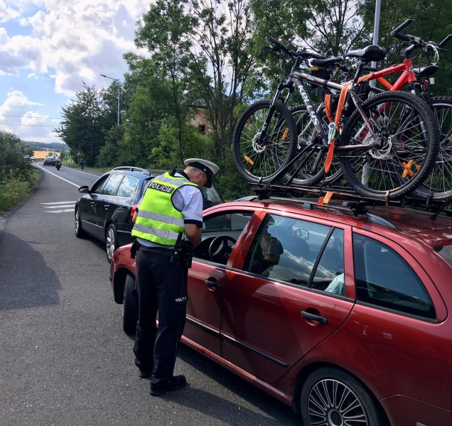 Policisté kontrolovali, jestli řidiči nejezdí pod vlivem alkoholu