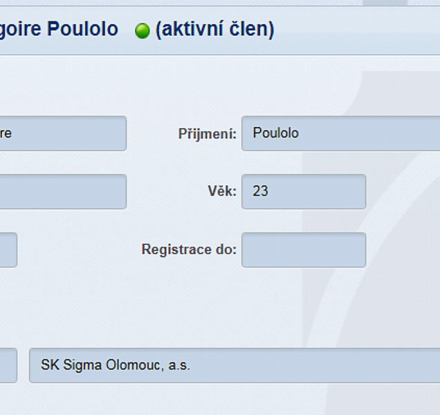 Poulolo už je registrován v SK Sigma