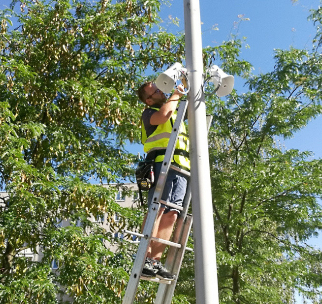 V Radíkově včera zkoušeli nový výstražný a informační systém