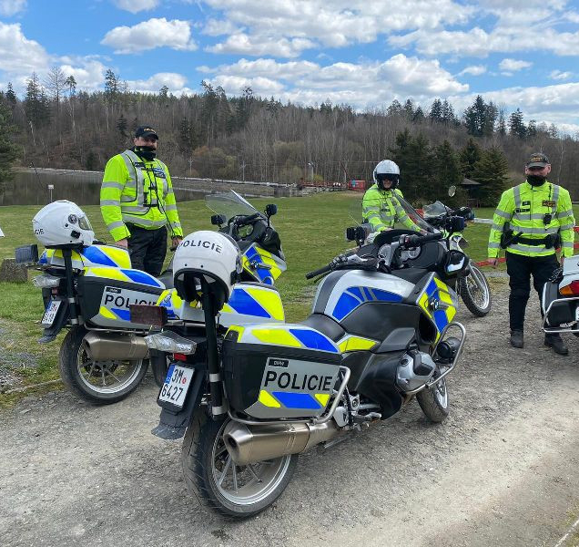 Policisté kontrolovali provoz ve vojenském prostoru Libavá
