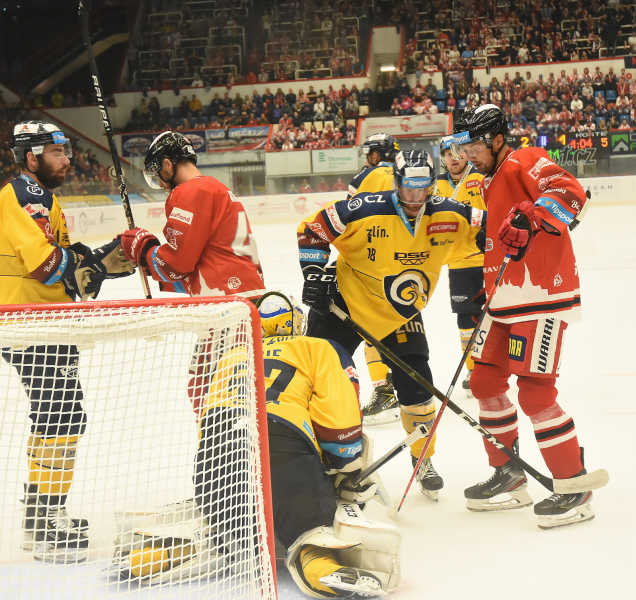 Hokejisté HC Olomouc ve Zlíně prohráli po nájezdech