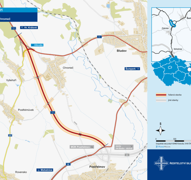 Začíná stavba silnice Postřelmov – Chromeč