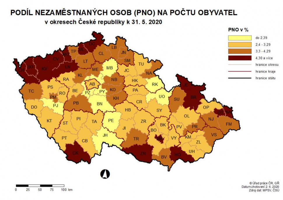 Nezaměstnaných je více. V našem kraji je ale situace lepší